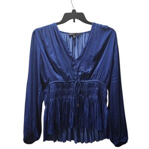 White House Black Market Deep Blue Blouse